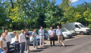 Résidence Jules Michelet : visite du logement témoin, en présence du président de Colombes Habitat Public